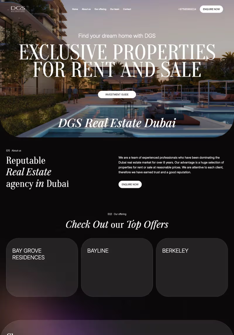 DGS Real Estate Dubai project